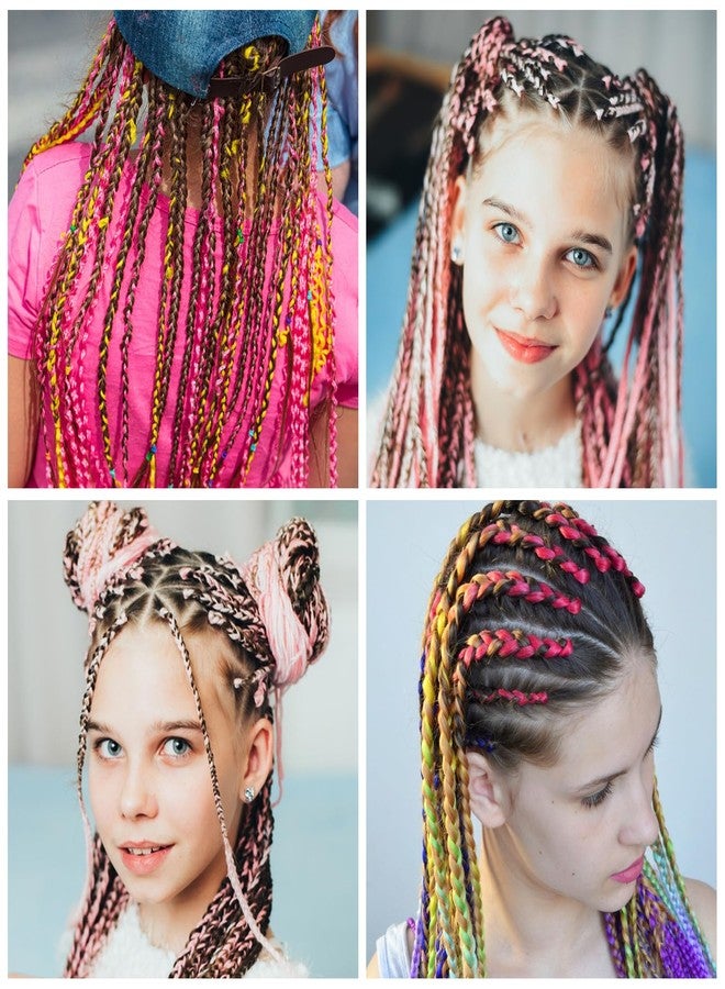 Telooco 30Pcs Multi-color Hair Rope Set - 82cm Long, 1.5mm Wide - Braid Hair Accessories for Girls - DIY Hairstyle Tool - Image 4